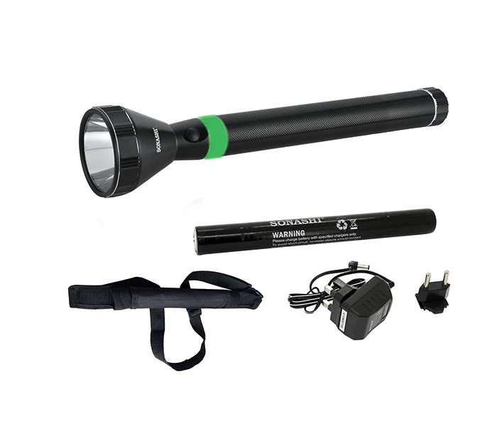 Sonashi SLT-484 Rechargeable LED Torch with 5D Battery - Black - Zoom Image 2