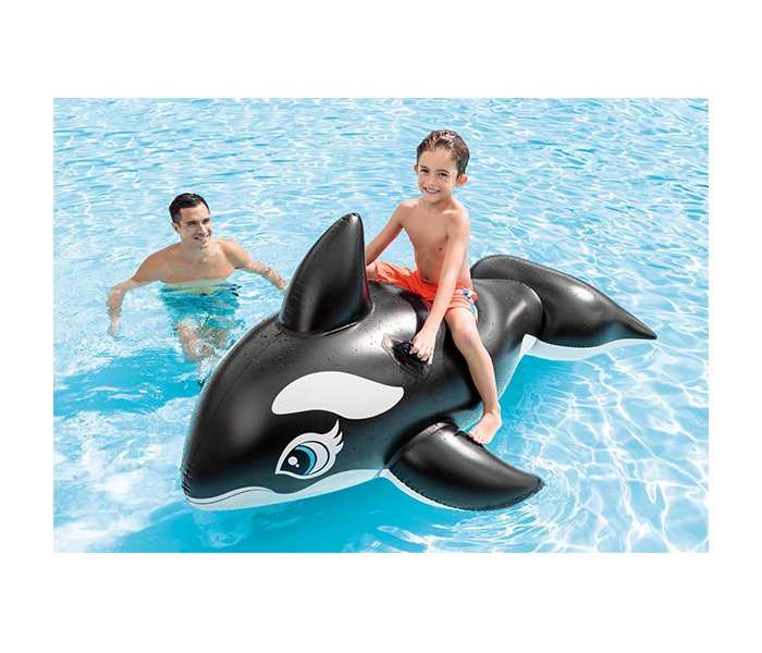 Intex ZX-58561 Jumbo Whale Ride On Pool Float - Black - Zoom Image 1