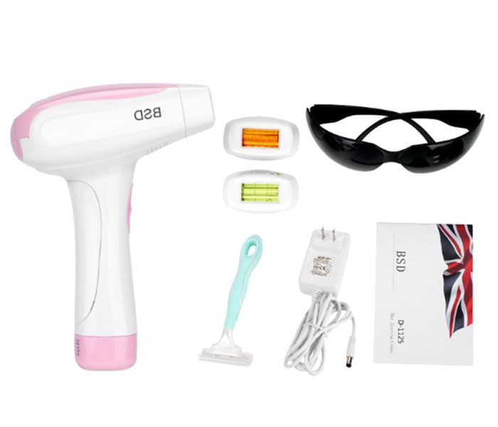 BoSidin D-1125 Permanent IPL Laser Hair Remover with Skin Rejuvenation for Women - White & Pink - Zoom Image 3