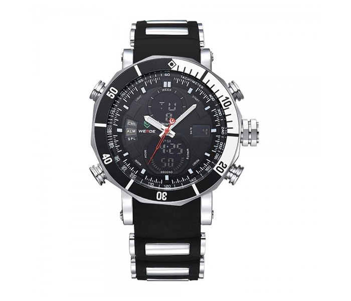 Weide WH-5203PU Analog and LCD Digital Watch Black and White - Zoom Image 1