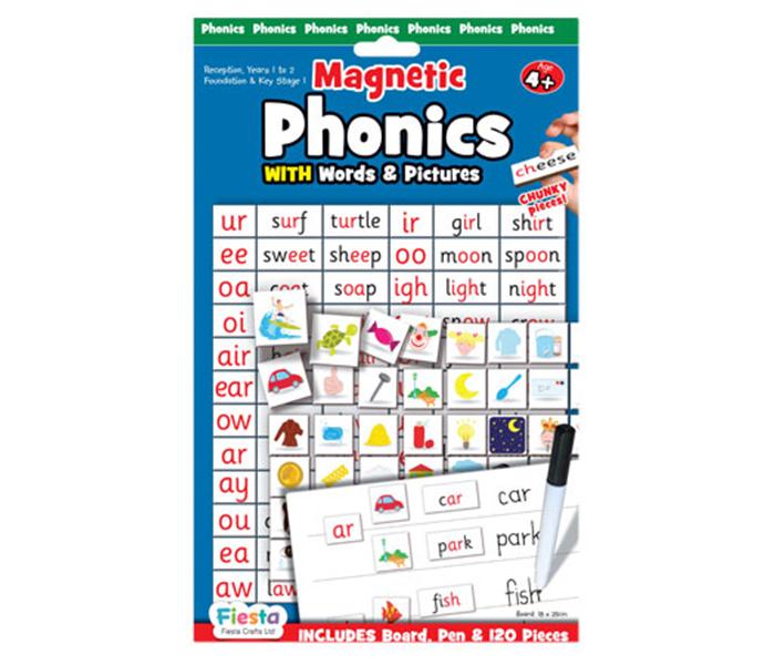 Fiesta Crafts T-2677 Magnetic Phonics Blue - Zoom Image 1