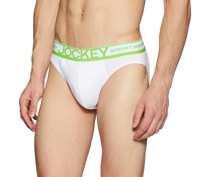 Jockey SP02-0105 Sport Performance Brief, White/L - Zoom Image