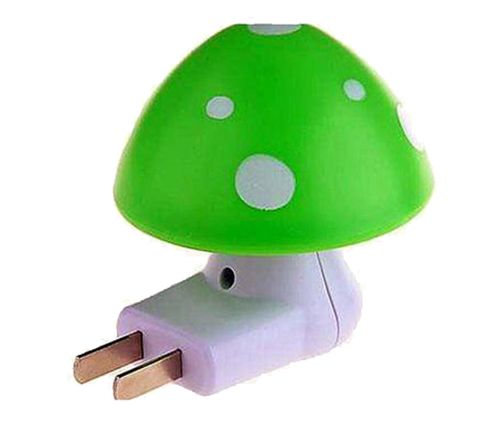 Zen New Fashionable Mushroom Design LED Night Lamp - Green - Zoom Image 1