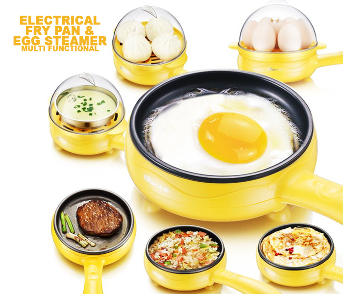 Royalmark Electric Multi Functional Fry Pan with 7 Pieces Egg Steamer - Zoom Image 2