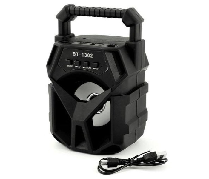 ZE Wireless Portable Bluetooth Speaker BT-1302 Black - Zoom Image 2