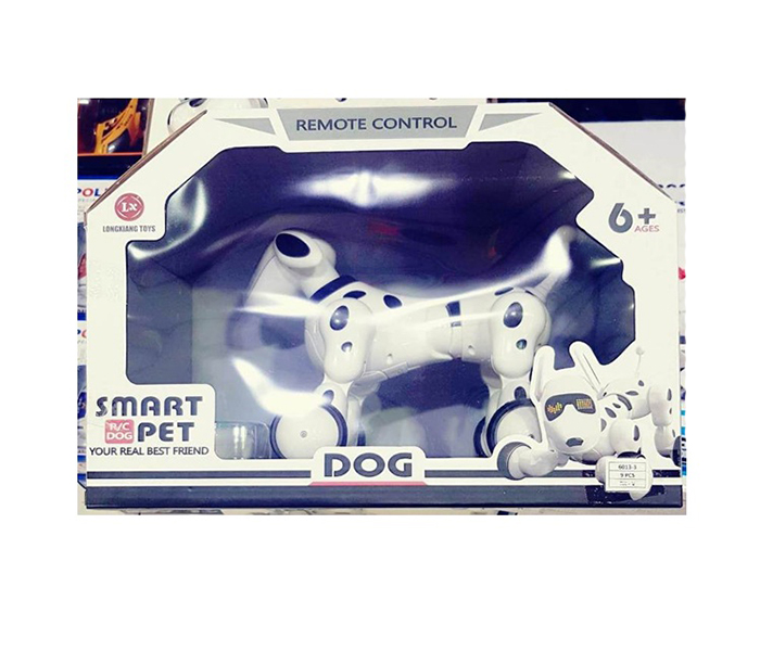 Buomran Toys 6013-3 Smart Pet Music Sound Dancing Dog Remote Control Toy - White - Zoom Image 1