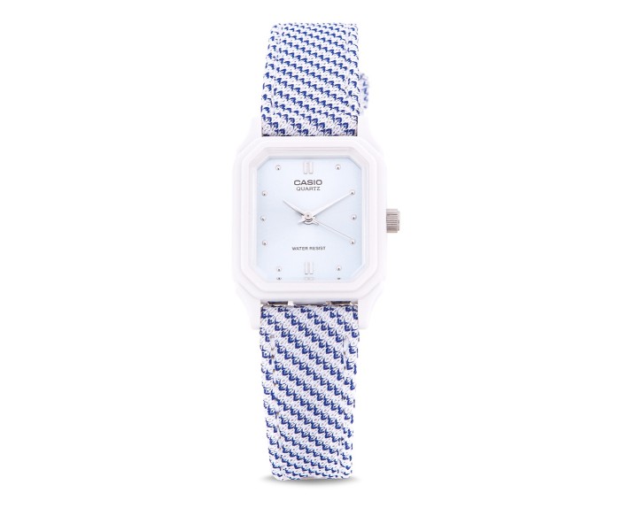 Casio LQ-142LB-2A2DF Womens Analog Watch Blue and White - Zoom Image 4