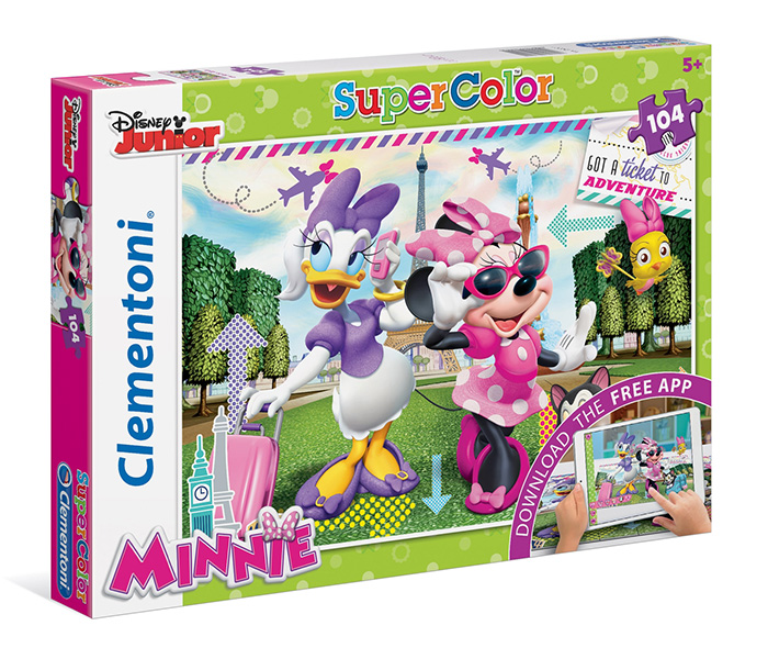 Clementoni 20701 Minnie Super Colour App Children Puzzle - 104 Pieces - Zoom Image 2