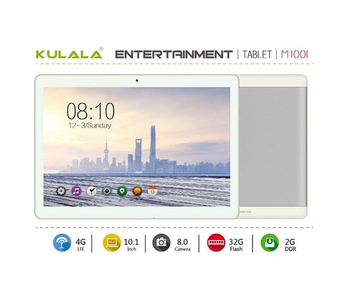 Kulala M-1001 10.1 inch Android 4G Tablet 2GB DDR 32GB Flash Silver - Zoom Image