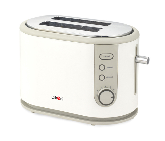 Clikon CK2408-N Bread Toaster Two Slice White - Zoom Image