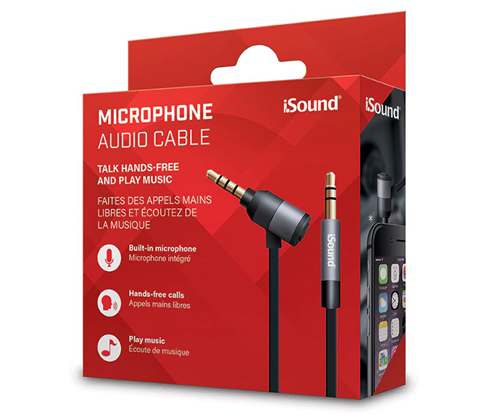 I Sound 6864 90cm Microphone Audio Cable - Black - Zoom Image 1