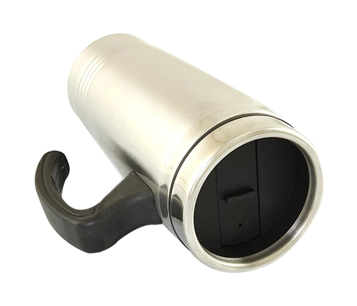 In-house 084 Stainless Steel 450ML Auto Travel Mug - Silver - Zoom Image 2