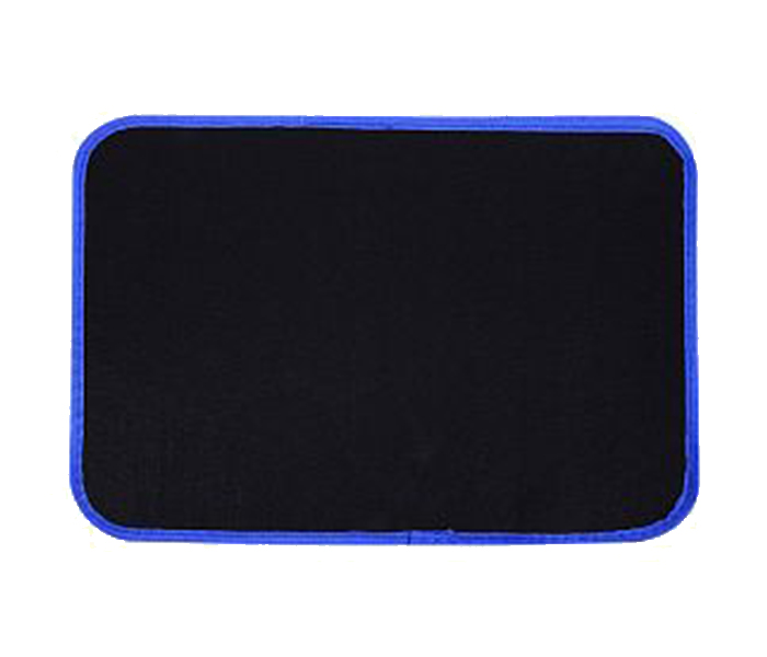 YZ 4 Pieces Car Mat, Black & Blue - Zoom Image 5