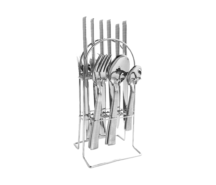 Royalford RF8893 25 Pieces Stainless Steel Cutlery Sets - Silver - Zoom Image