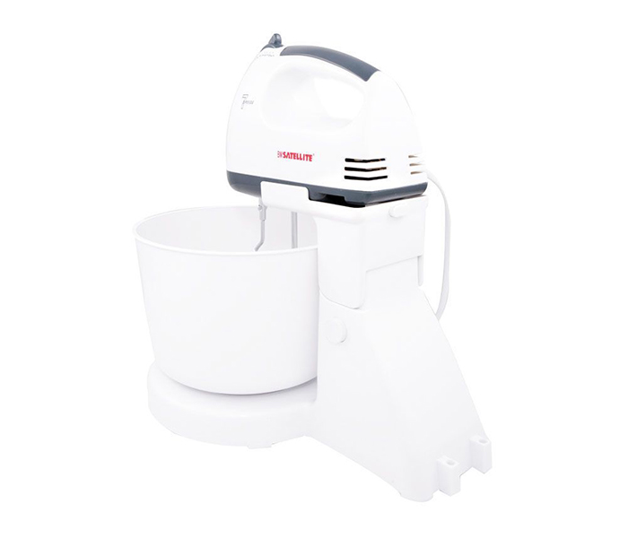 BM Satellite BM342 130 Watts Handmixer with Bowl, White - Zoom Image 2