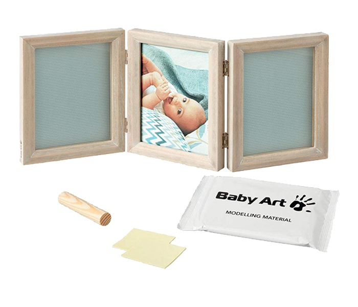 Baby Art 34120173 My Baby Touch Double Print Frame - Stormy - Zoom Image 1