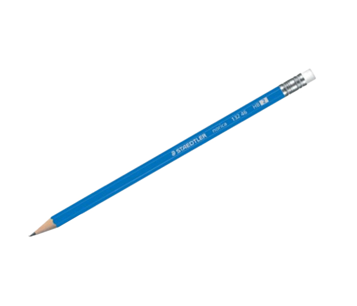 Staedtler ST-132-46-HB Pack of 12 Norica Pencil with Eraser - Blue - Zoom Image 1