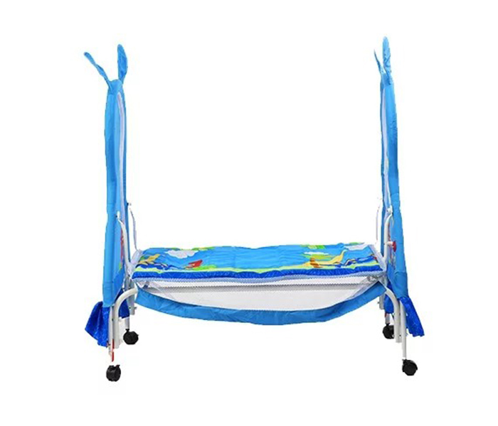 Baby Plus BP8297 Baby Swing Cradle Cum Crib with Removable Mosquito Net - Blue - Zoom Image 2