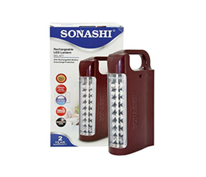 Sonashi SEL-677 24 Piece Rechargeable LED Lantern - Red - Zoom Image 1