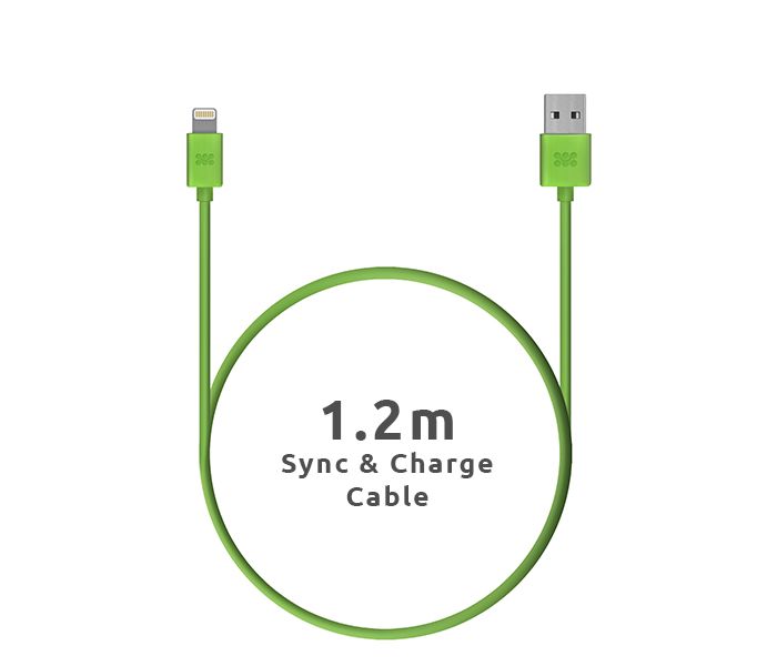 Promate LinkMate-LT USB Data & Charge Cable with Lightning Connector - Green - Zoom Image 3