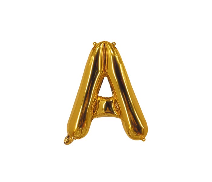 Party Time A-G-803409 Letter A 16 Inch Foil Balloon - Gold - Zoom Image