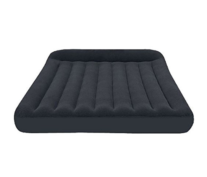 Intex ZX-66781 Inflatable Pillow Rest Classic Queen Size Airbed with Electric Pump - Black - Zoom Image 3