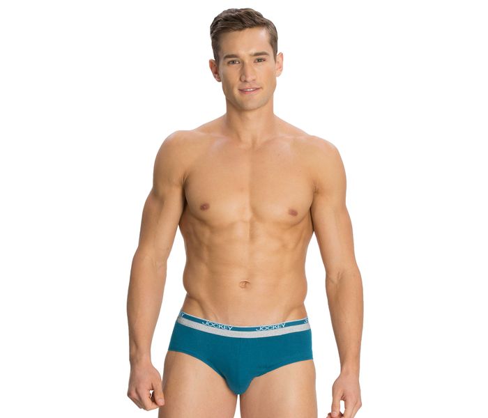 Jockey 8037-0210 Mordern Classic Square Cut Brief, Blue Sapphire/M - 2 Pieces Pack - Zoom Image