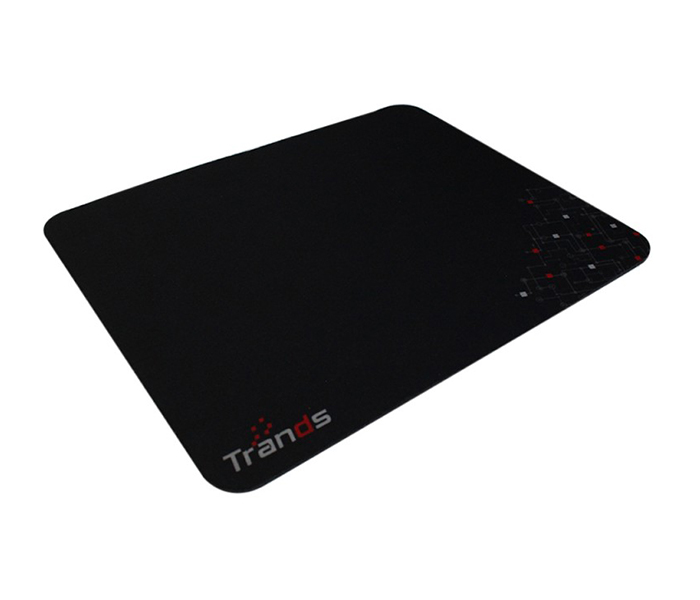 Trands TR-MR127 2-in-1 Retractable Wireless Mouse with Mouse Pad - Black - Zoom Image 1