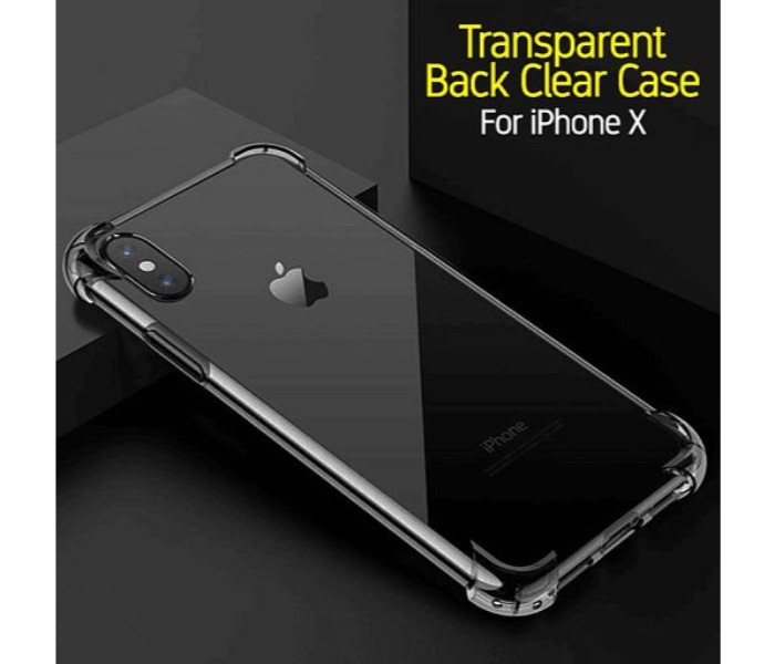 Shockproof Silicone TPU Transparent Back Case For iPhone X and XS SPT23 Clear - Zoom Image 4