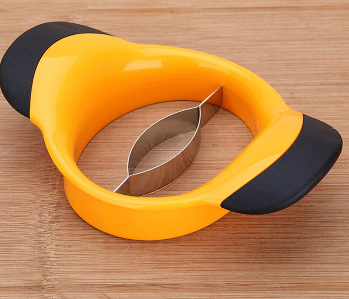 Stainless Steel Hand Mango Cutter - Yellow - Zoom Image 2