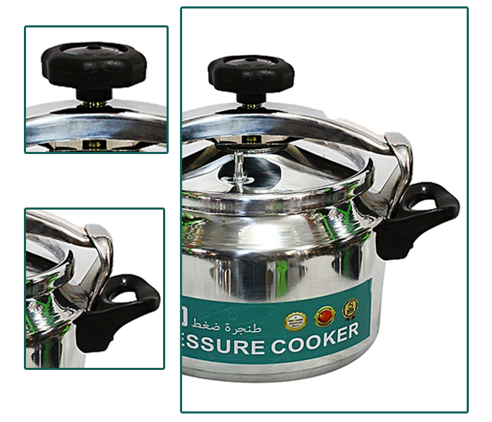 HTH Aluminum pressure cooker 7L - Silver - Zoom Image 2