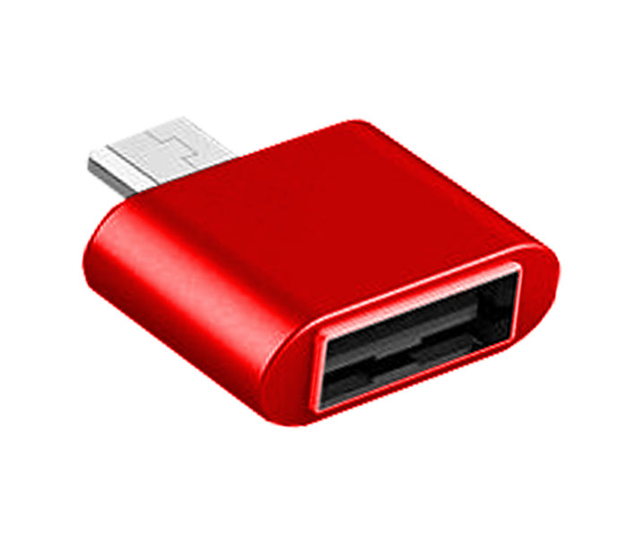 Zooni Plug & Play Micro USB 2.0 OTG Connector For Android Phones - Red - Zoom Image 1