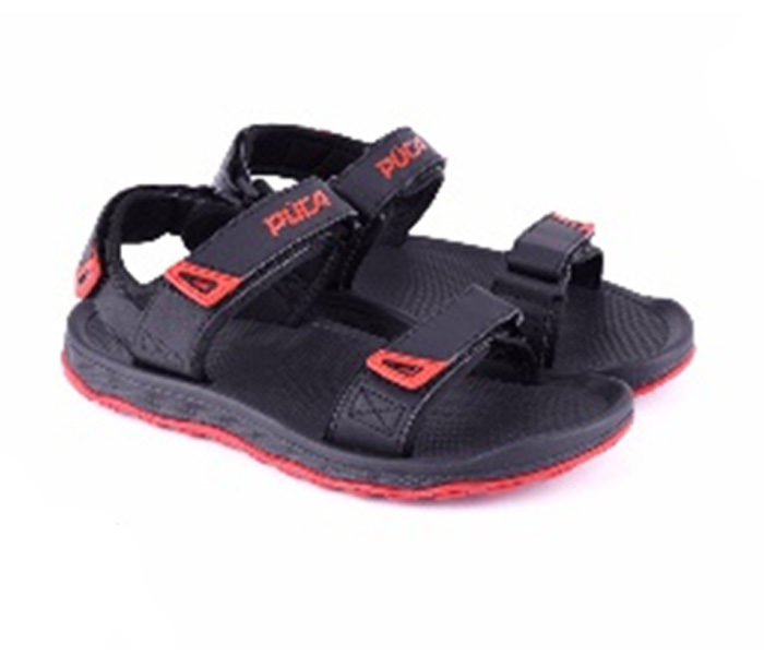 Puca PU17M4162 EU43 Cygnus Sandals for Men - Black & Red - Zoom Image