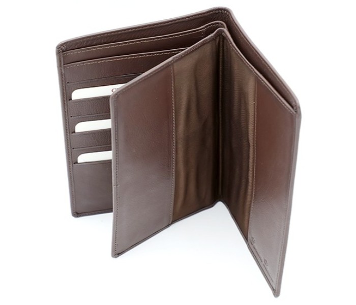 Philippe Morgan PP422 Unisex Leather Passport Wallet Brown - Zoom Image 2