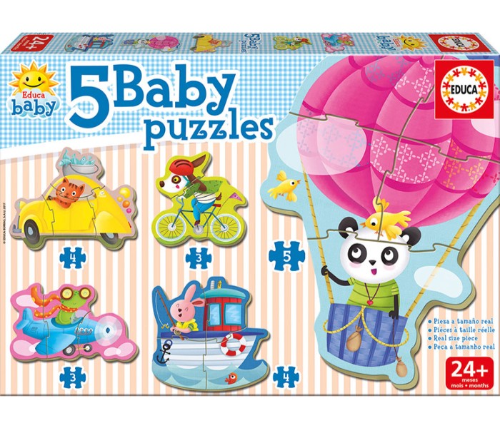 Educa 17141 Baby Puzzles Driving Multi Color - Zoom Image