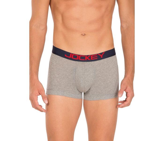 Jockey US20-0110 Zone Stretch Boxer Brief, Grey Melange/XL - Zoom Image