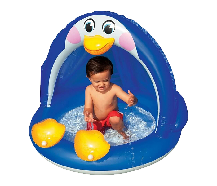 Intex ZX-57418 102 x 83CM Penguin Baby Pool - Blue - Zoom Image 2