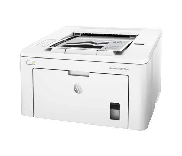 HP M203dw LaserJet Pro Monochrome Laser Printer - White - Zoom Image 1