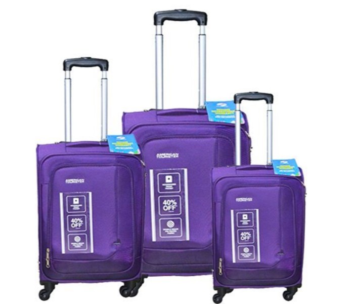 American Tourister GAT104LUG02880 Prague 3 Piece Set Purple - Zoom Image 6