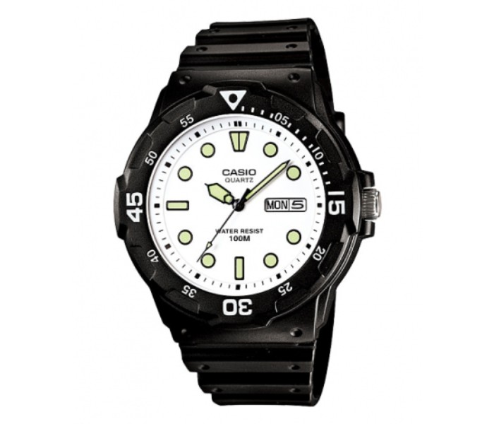 Casio MRW-200H-7EVDF Mens Analog Watch Black and White - Zoom Image