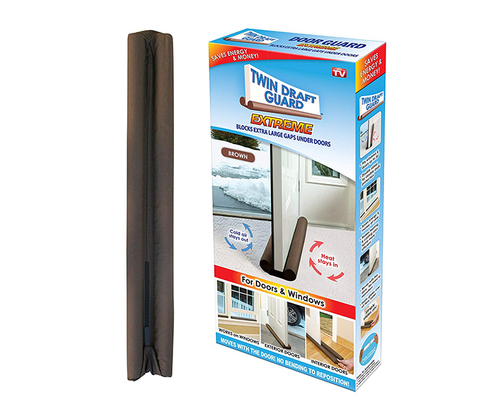 Taqdeer Tw-30345-LP Twin Draft Guard Energy Saving Under Door Draft Stopper  - Zoom Image 5