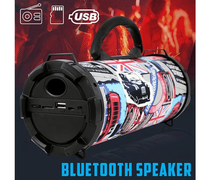 Fashionable Graphics Design Rechargeable Bluetooth Speaker with FM Radio - Zoom Image 3