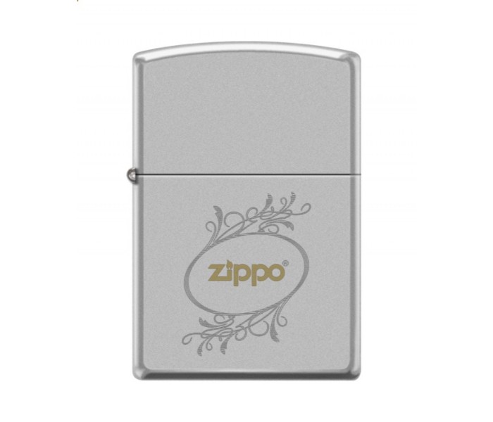 Zippo 205 AE400423 Elegant Oval Lighter Silver - Zoom Image