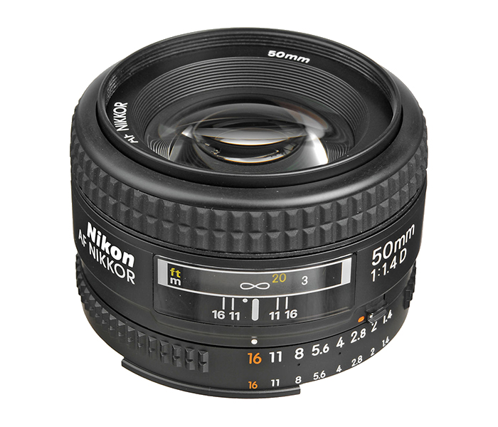 Nikon AF FX Nikkor 50mm f/1.4D DSLR Lens - Black - Zoom Image 1