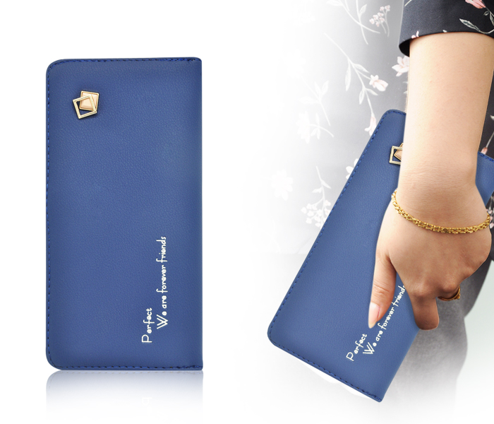 Womens Fashion Leather Wallet BH4456 - Dark Blue - Zoom Image 1