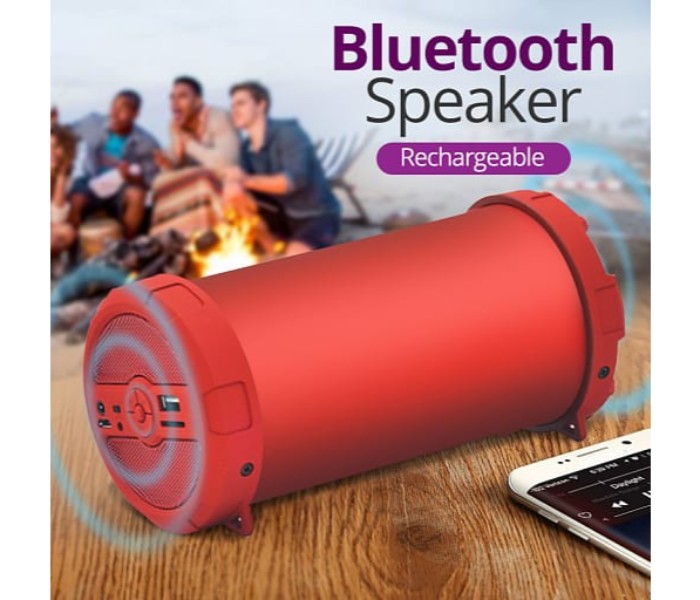 Ridgeway Wireless Bluetooth Rechargeable Speaker With Micro SD, USB and Aux Support (BS-9632) Multicolor - Zoom Image 8