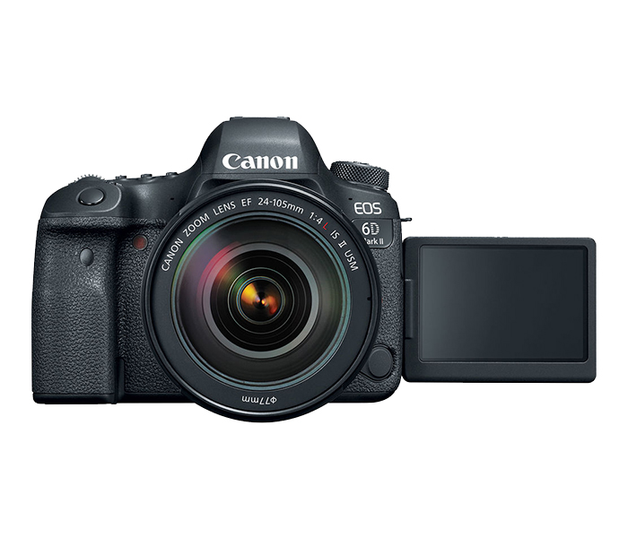 Canon EOS 6D Mark II 26.2 MP DSLR Camera with 24-105mm f/4L II Lens - Black - Zoom Image 2