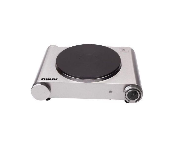 Nikai NKTOE4N2 Single Hot Plate Black and Silver - Zoom Image