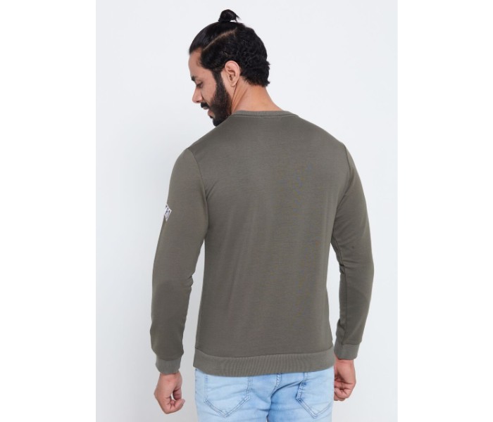 Petro OU10047 Printed Long sleeve Crew Neck T- Shirt L-Green - Zoom Image 1