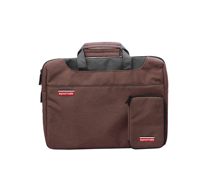 Promate Desire-L 15.4 inch Elegant Classic Design Messenger Bag, Brown - Zoom Image 6